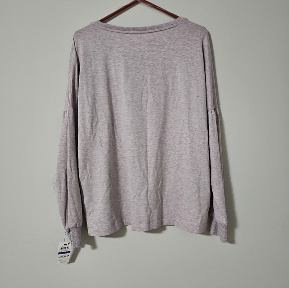 NWT Ideology Heathered Purple Pullover - Picture 3 of 5